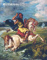Moroccan Horseman Crossing a Ford