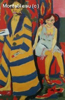 Self-portrait with model