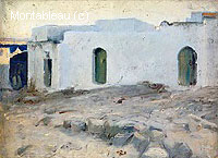 Moorish Buildings on a Cloudy Day