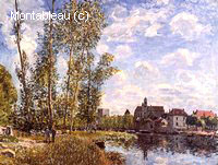 Moret, View from the Loing, May Afternoon