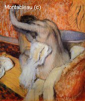 After the Bath, Woman Drying Herself