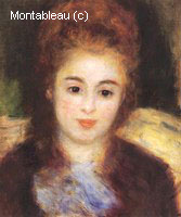 Head of a Young Woman Wearing a Blue Scarf, Madame Henriot