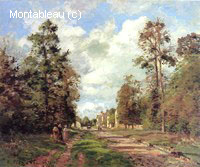 La Route vers Louveciennes aux Abords de la Forêt