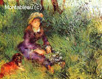 Madame Renoir with a Dog