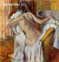 After the Bath, Woman Drying Herself
