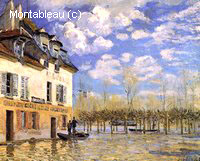 Boat in the Flood at Port-Marly