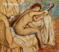 Woman Drying Herself