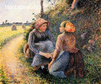 Paysanne Assise et Paysanne à Genoux