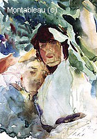 Ena Wertheimer with Antonio Mancini