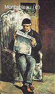 Louis-Auguste Cezanne, Father of the Artist, Reading l'Evenement