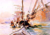 Unloading Boats, Venice