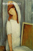 Portrait of Jeane Hebuterne, Left Arm behind Head