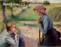 Deux Paysannes Discutant