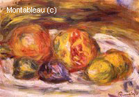 Still Life, Pomegranate, Figs and Apples