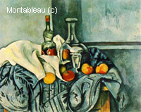 Still Life of a Bottle of Mint Syrup