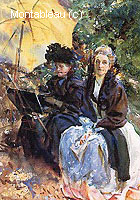 Miss Wedewood and Miss Sargent Sketching