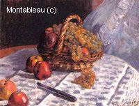 Still Life, Apples and Grapes