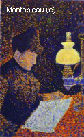 Woman by Lamplight