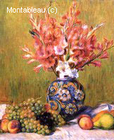 Still Life, Flowers and Fruit