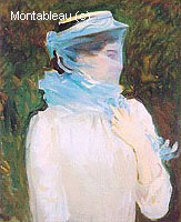 Sally Fairchild with Blue Veil
