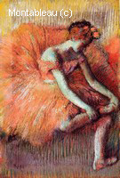 Dancer Adjusting her Slipper