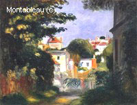 House and Figure among the Trees