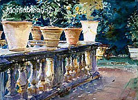 Villa di Marlia, Lucca, the Balustrade