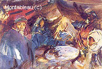 Arab Gypsies in a Tent