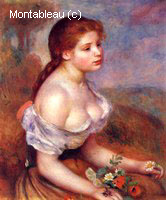 Young Girl with Daisies