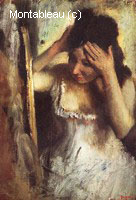 Woman Combing her Hair