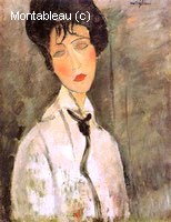 Portrait of a Woman in a Black Tie