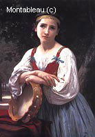 Gypsy Girl with a Basque Drum