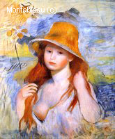 Young Woman in a Straw Hat