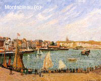 Après-midi, Soleil, le Port Intérieur, Dieppe