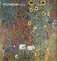 Cottage Garden with Sunflowers