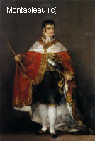 King Ferdinand VII with Royal Mantle