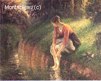 Jeune Femme Baignant ses Pieds
