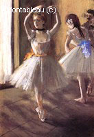 Two Dancers in the Studio