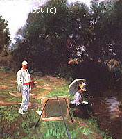 Dennis Miller Bunker Painting at Calcot