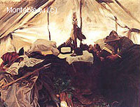 Inside a Tent in the Canadian Rockies