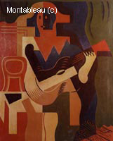 Harlequin with Guitar