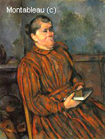 Woman in a Red Striped Dress