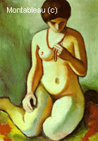 Nude with Coral Necklace