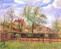 Poiriers en Fleur à Eragny, Matin