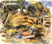 Seated Woman in Blue