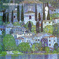 Church in Cassone (Landscape with Cypress)