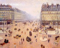 Avenue de l'Opéra, Place du Théâtre Français, Temps Brumeux