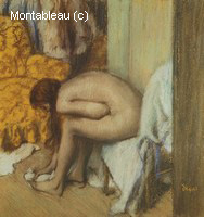 Woman Washing her Feet