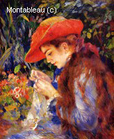 Mademoiselle Marie-Therese Durand-Ruel Sewing