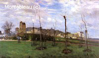 View of Montmartre from the Cite des Fleurs